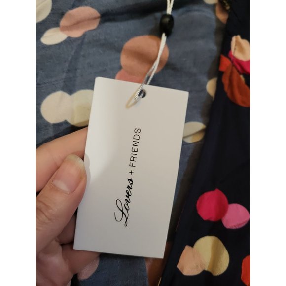 Lovers + Friends Polka Dot Wrap Blouse Balloon Sleeves, XXS, NWT - Picture 5 of 6